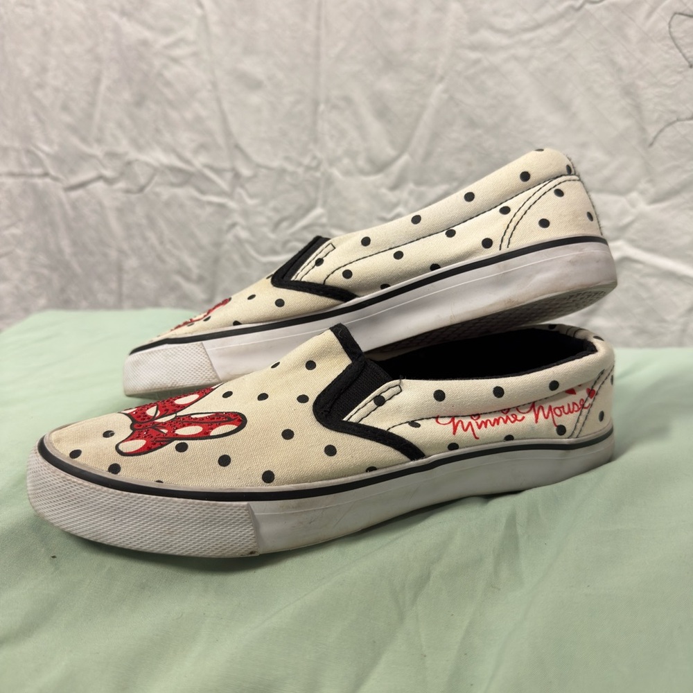 Disney Black and Cream Polka Dot Shoes